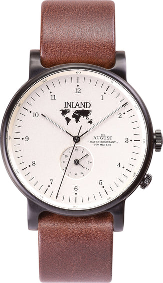 La Maison Inland Montre de 41mm avec ceinture supplémentaire de 20mm The August - Unisexe