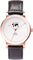 La Maison Inland Montre de 41mm avec bracelet classique supplémentaire de 20mm The June - Unisexe - Rose Gold - White - Black Leather