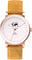 La Maison Inland Montre de 41mm avec bracelet classique supplémentaire de 20mm The June - Unisexe - Rose Gold - White - Mustard Suede