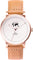 La Maison Inland Montre de 41mm avec bracelet classique supplémentaire de 20mm The June - Unisexe - Rose Gold - White - Natural Leather