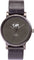 La Maison Inland Montre de 41mm avec ceinture supplémentaire de 20mm The June - Unisexe - Charcoal - Olive grey - Black Leather