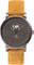 La Maison Inland Montre de 41mm avec bracelet classique supplémentaire de 20mm The June - Unisexe - Charcoal - Olive grey - Mustard Suede