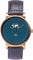 La Maison Inland Montre de 41mm avec bracelet classique supplémentaire de 20mm The June - Unisexe - Antique Gold - Duck Green - Navy Leather