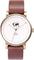 La Maison Inland Montre de 41mm avec ceinture supplémentaire de 20mm The June - Unisexe - Antique Gold - Cream - Brown Leather