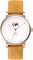 La Maison Inland Montre de 41mm avec bracelet classique supplémentaire de 20mm The June - Unisexe - Antique Gold - Cream - Mustard Suede