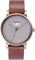 La Maison Inland Montre de 41mm avec ceinture supplémentaire de 20mm The June - Unisexe - Antique Gold - Grey - Brown Leather