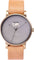 La Maison Inland Montre de 41mm avec ceinture supplémentaire de 20mm The June - Unisexe - Antique Gold - Grey - Natural Leather