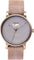 La Maison Inland Montre de 41mm avec ceinture supplémentaire de 20mm The June - Unisexe - Antique Gold - Grey - Rustic Grey Leather