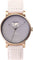 La Maison Inland Montre de 41mm avec bracelet classique supplémentaire de 20mm The June - Unisexe - Antique Gold - Grey - Cream Suede