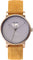 La Maison Inland Montre de 41mm avec bracelet classique supplémentaire de 20mm The June - Unisexe - Antique Gold - Grey - Mustard Suede