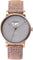 La Maison Inland Montre de 41mm avec bracelet classique supplémentaire de 20mm The June - Unisexe - Antique Gold - Grey - Rustic Grey Leather