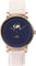 La Maison Inland Montre de 41mm avec bracelet classique supplémentaire de 20mm The June - Unisexe - Antique Gold - Navy - Cream Suede