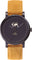 La Maison Inland Montre de 41mm avec bracelet classique supplémentaire de 20mm The June - Unisexe - Black - Black - Mustard Suede