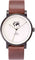 La Maison Inland Montre de 41mm avec ceinture supplémentaire de 20mm The June - Unisexe - Black - Cream - Brown Leather