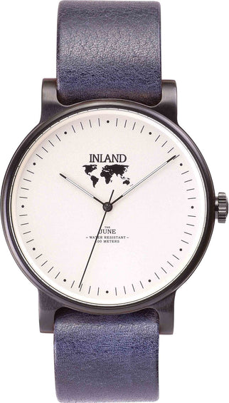 La Maison Inland Montre de 41mm avec ceinture supplémentaire de 20mm The June - Unisexe