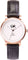 La Maison Inland Montre de 34mm avec bracelet classique supplémentaire 16mm The June Petite - Unisexe - Rose Gold - White - Black Leather