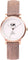 La Maison Inland Montre de 34mm avec bracelet classique supplémentaire 16mm The June Petite - Unisexe - Rose Gold - White - Rustic Grey Leather