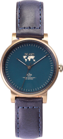 La Maison Inland Montre de 34mm avec bracelet classique supplémentaire 16mm The June Petite - Unisexe