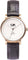 La Maison Inland Montre de 34mm avec bracelet classique supplémentaire 16mm The June Petite - Unisexe - Antique Gold - Cream - Black Leather