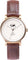 La Maison Inland Montre de 34mm avec bracelet classique supplémentaire 16mm The June Petite - Unisexe - Antique Gold - Cream - Brown Leather