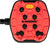 Look Pédales à plateforme Trail Grip - Red