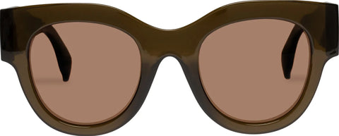 Le Specs Lunettes de soleil Float Away olive - Unisexe