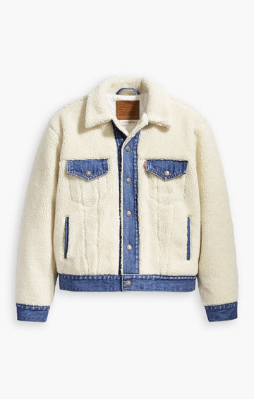 Levi's Manteau Pieced Trucker Ex-Boyfriend Sherpa - Femme