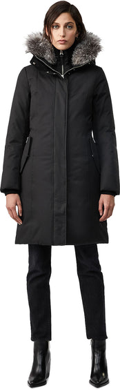 Mackage Manteau en duvet Harlowe avec fourrure amovible de renard argenté - Femme