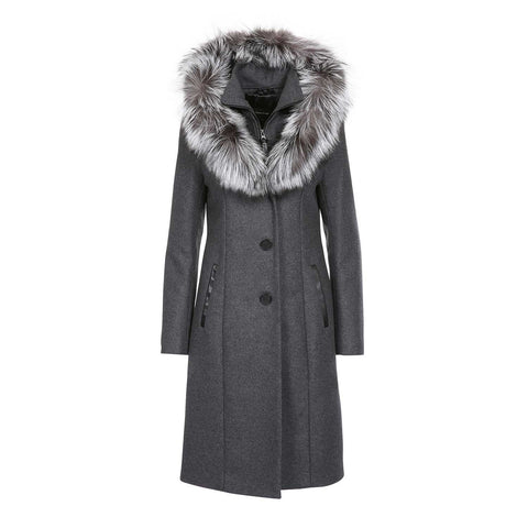 Mackage Manteau long en laine avec capuchon Mila-X Femme