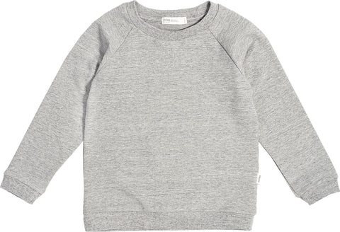 Miles Baby Pull col rond Miles Basic gris chiné - Enfant