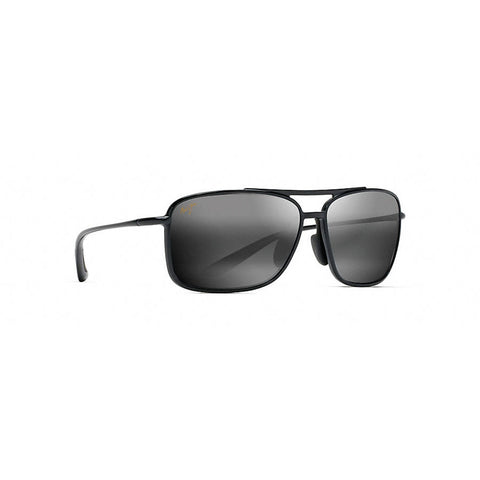 Maui Jim Kaupo Gap - Monture Gloss Black - Lentille Polarisée Neutral Grey