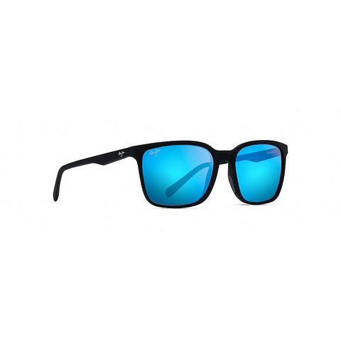 Maui Jim Wild Coast - Monture Matte Black - Lentille Polarisée Blue Hawaii