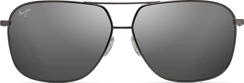 Maui Jim  Lunettes de soleil d'aviateur polarisées kami - Lentille Dual Mirror - Monture Gunmetal