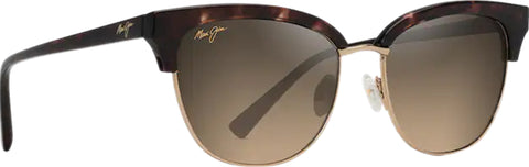 Maui Jim Lunettes de soleil œil de chat Lokelani - Tortoise With Gold - Lentilles polarisées HCL Bronze