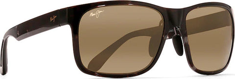 Maui Jim Lunettes de soleil rectangulaires polarisées ajustement Asiatique Red Sands