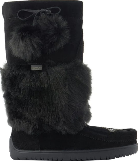 Manitobah Mukluks Bottes mukluk imperméables en fausse fourrure Snowy Owl - Femme