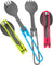 MSR Ensemble de couverts de table pliables Sporks - Red - Gray