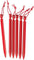 MSR Ensemble de 6 piquets de tente Mini Groundhog - Red