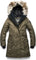 Nobis Parka en duvet Abby - Femme - Crosshatch Fatigue