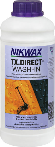 Nikwax Imperméabilisant pour vêtements de pluie TX.Direct - 1L