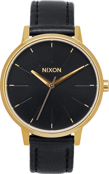 Nixon Kensington Leather - Gold - Black Femme