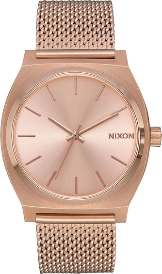 Nixon Montre Time Teller Milanese All Rose Gold Femme