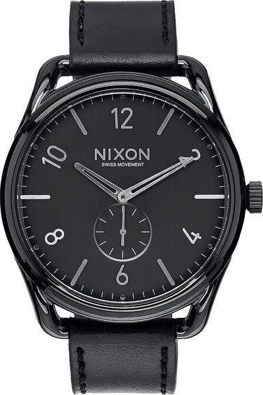Nixon Montre C45 Leather Black Homme