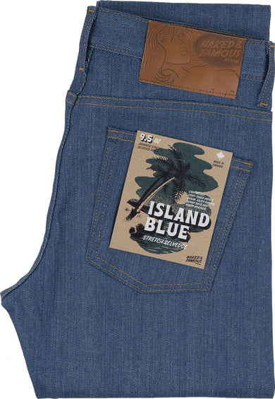 Naked & Famous Jeans Super Guy - Island Blue Stretch Selvedge - Homme