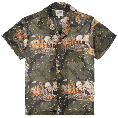 Naked & Famous Chemise squelette japonaise Aloha - Homme