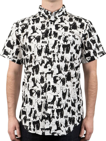 Naked & Famous Chemise à manches courtes Easy - Funny Cats - Homme
