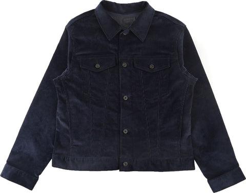 Naked & Famous Manteau en Denim - Indigo Corduroy - Unisexe