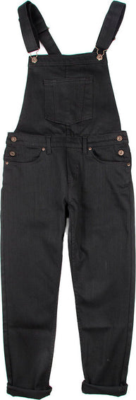 Naked & Famous Salopette en toile Denim Black Power Stretch - Femme