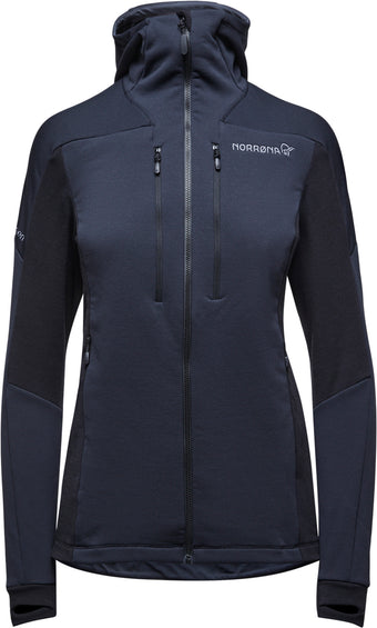 Norrøna Sweat à capuche zippé Trollveggen Powerstretch Pro - Femme