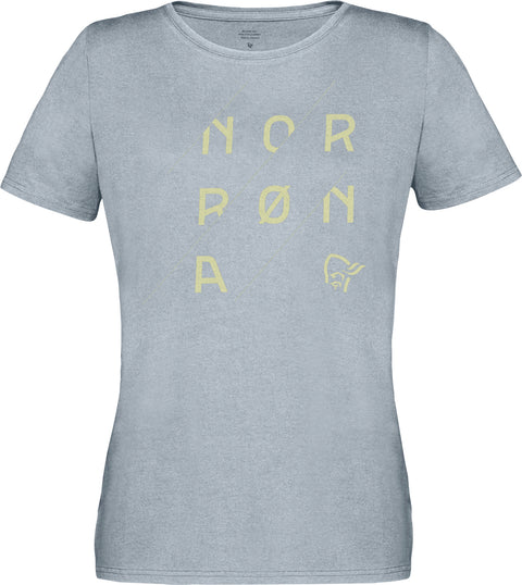 Norrøna T-shirt 29 cotton slant logo - Femme